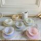 Serving Harlequin vintage opaline glass cups