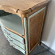 Vintage sage green chest of drawers and solid wood