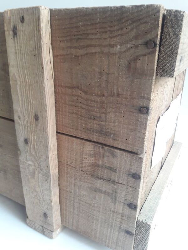 Transport case L58xD30,5xH34cm wood storage