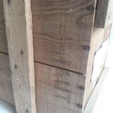 Transport case L58xD30,5xH34cm wood storage