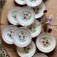 Set of 12 vintage soup plates - Les Roses -