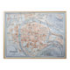 Besançon, Doubs, plan original imprimé en 1908.