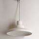 White lacquered chandelier Italian design 80s Diameter 50 cm