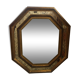 Miroir biseauté cadre en bois doré 80 x 67cm