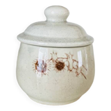 Vintage sandstone sugar bowl Sarreguemines France