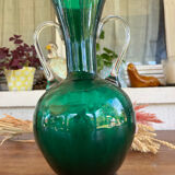 Glass amphora vase
