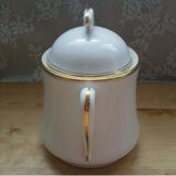 Vintage porcelain sugar from Limoges edged gold