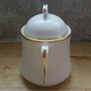 Sucrier vintage porcelaine de Limoges liseré or