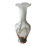 Vase in vintage blown opaline glass