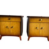 Set of 2 vintage mini cabinets/bedside tables