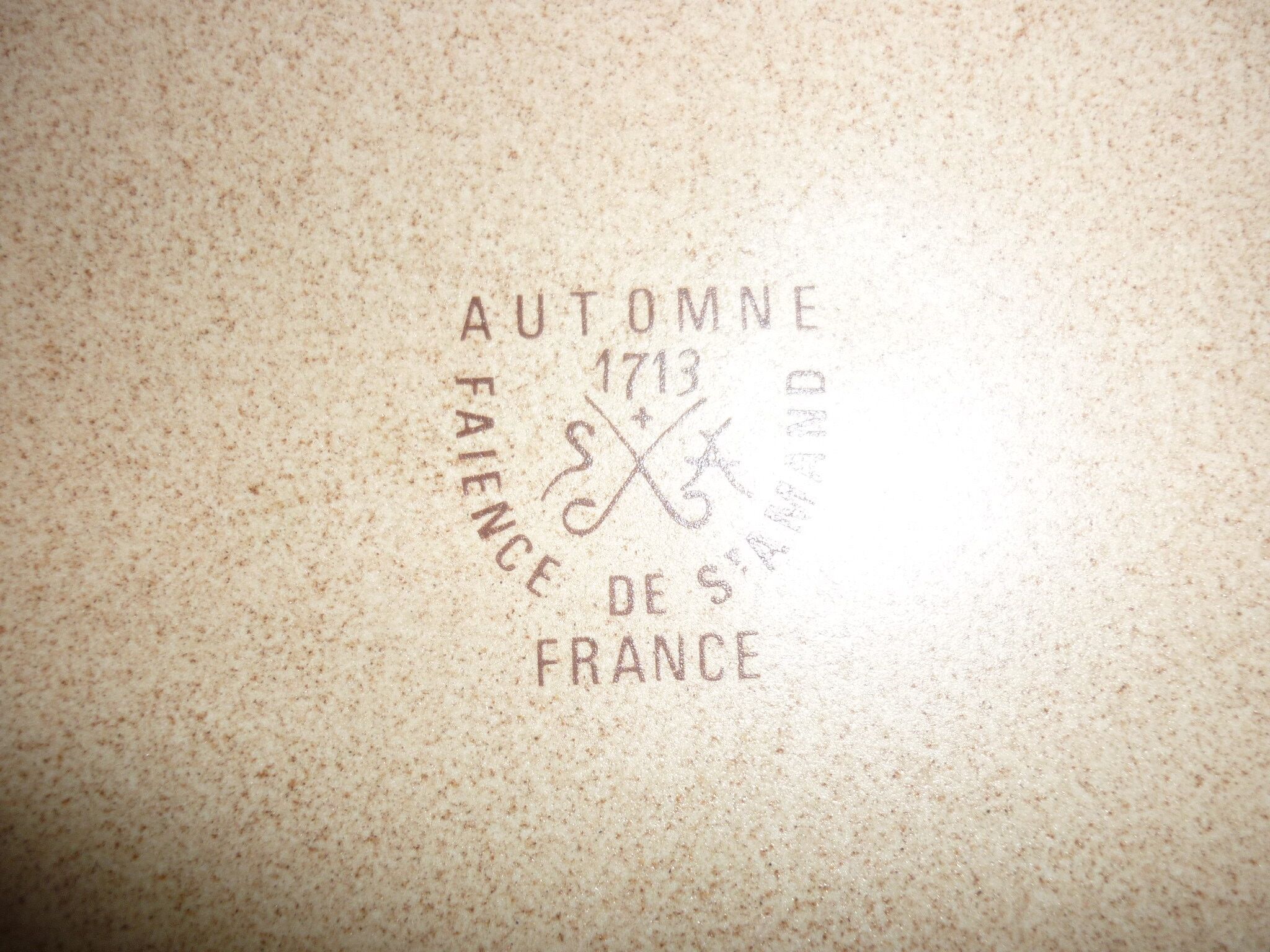 Flat plate 30 cm Saint Amand, model Autumn