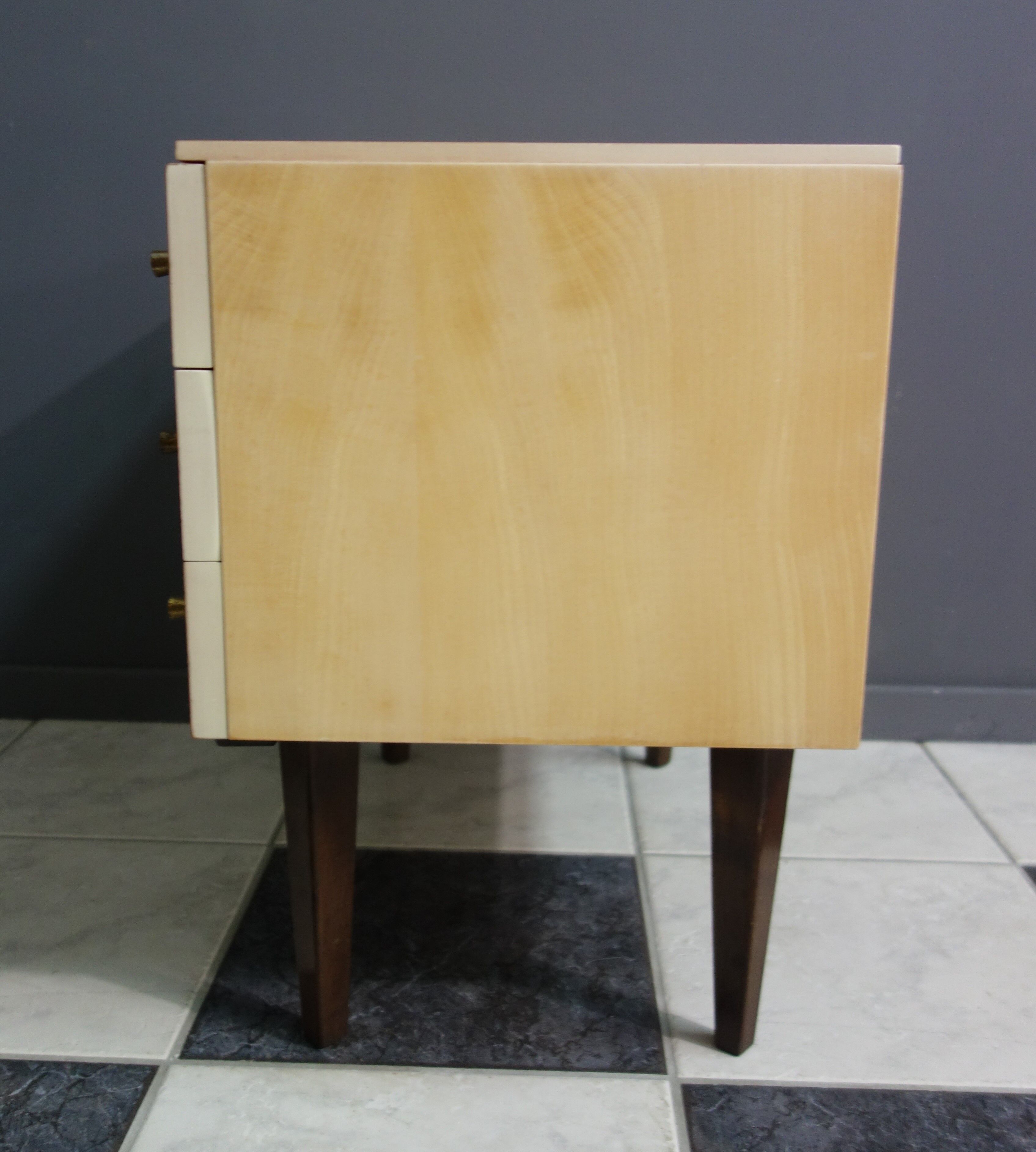 Chest of drawers blond wood 1960s