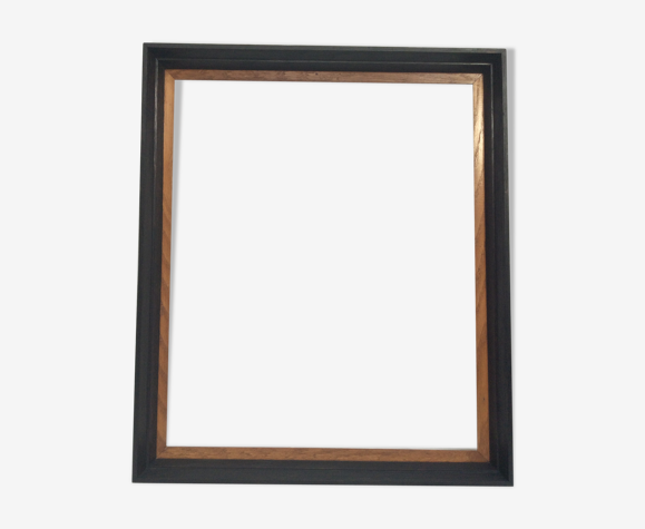 Cadre Vide En Bois Couleur Noire Et Bois Vintage Dimension 56x46 5cm Dimension Totale 63x53 5cm Selency Cadre Vide En Bois Couleur Noire Et Bois Vintage Dimension 56x46 5cm Dimension Totale 63x53 5cm Selency