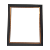 Empty frame in black wood and vintage wood dimension: 56x46.5cm total size 63x53.5cm-