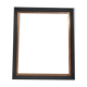 Empty frame in black wood and vintage wood dimension: 56x46.5cm total size 63x53.5cm-