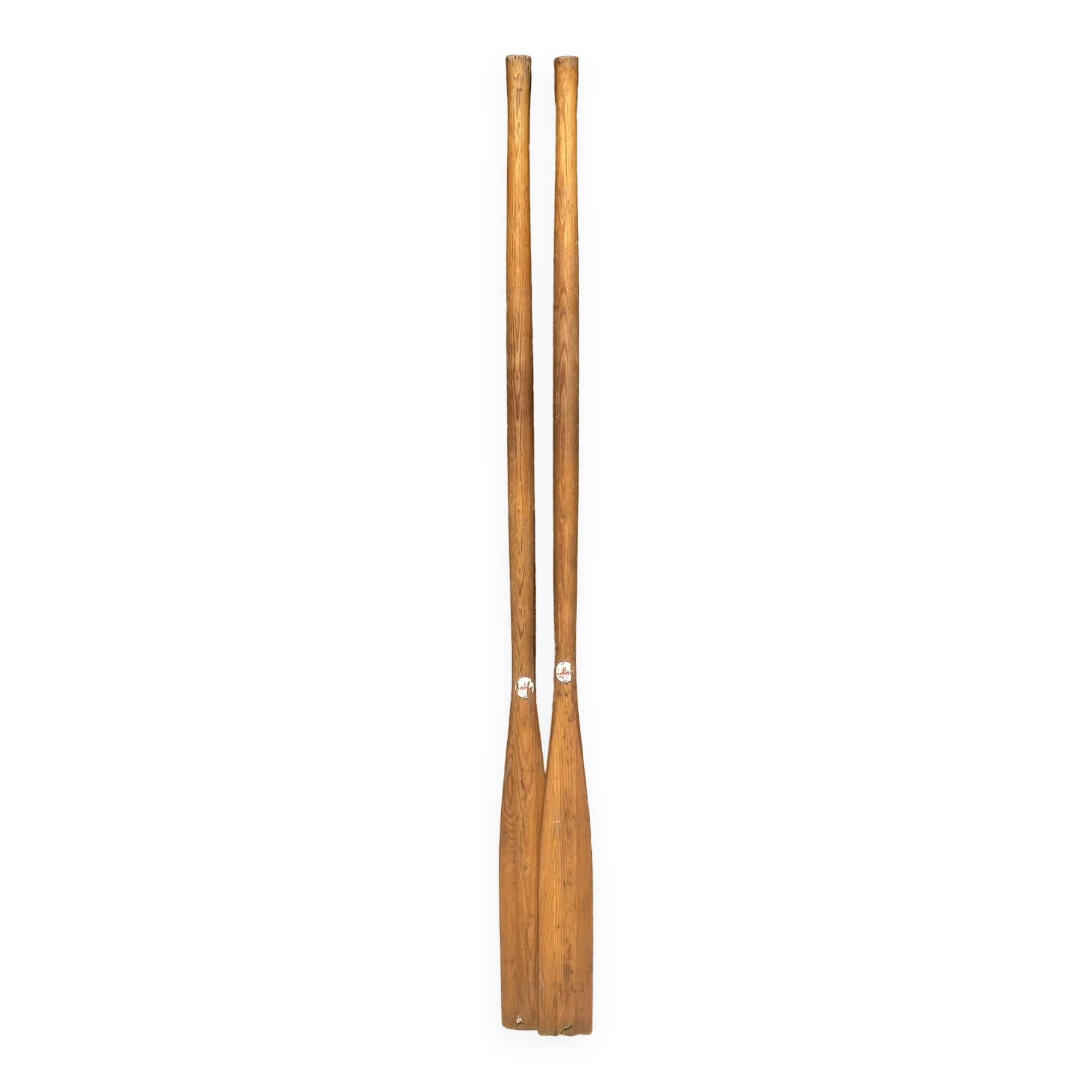 Pair of old English oars