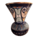 Vase Quimper en faïence - motif perlé émaillé en relief