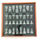 Glass Chessboard with Box