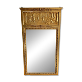 Gilded trumeau in the Louis XVI style with curious decorations.