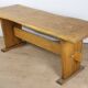 Brutalist solid wood dining table - 1950s/60s