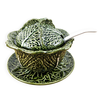 Large cabbage soup tureen - vintage vegetable dish