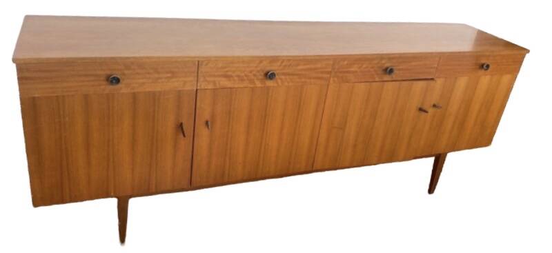 Vintage Scandinavian teak sideboard from the 60s, 70s