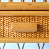 Rattan bedside