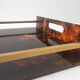 Plexiglas tortoiseshells platter in the style of Mercier, 70s
