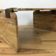 Yellow travertine coffee table, 70/80s