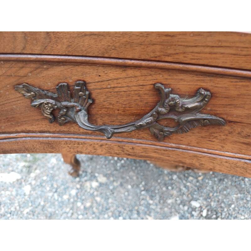 19th century walnut chest of drawers with 3 drawers