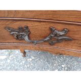 19th century walnut chest of drawers with 3 drawers