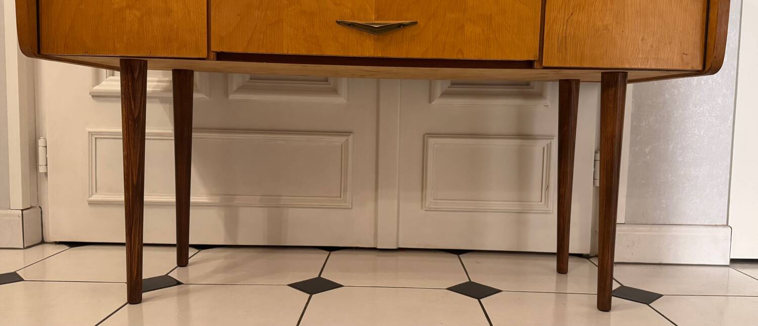 Vintage Scandinavian console sideboard