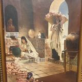 Painting on oriental canvas