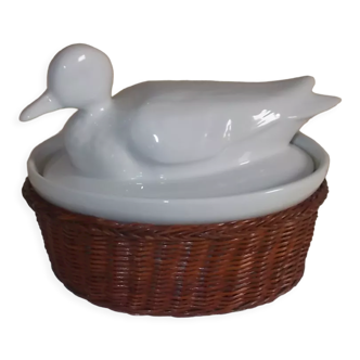 Earthenware terrine duck shape