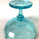 Large blue glass cup