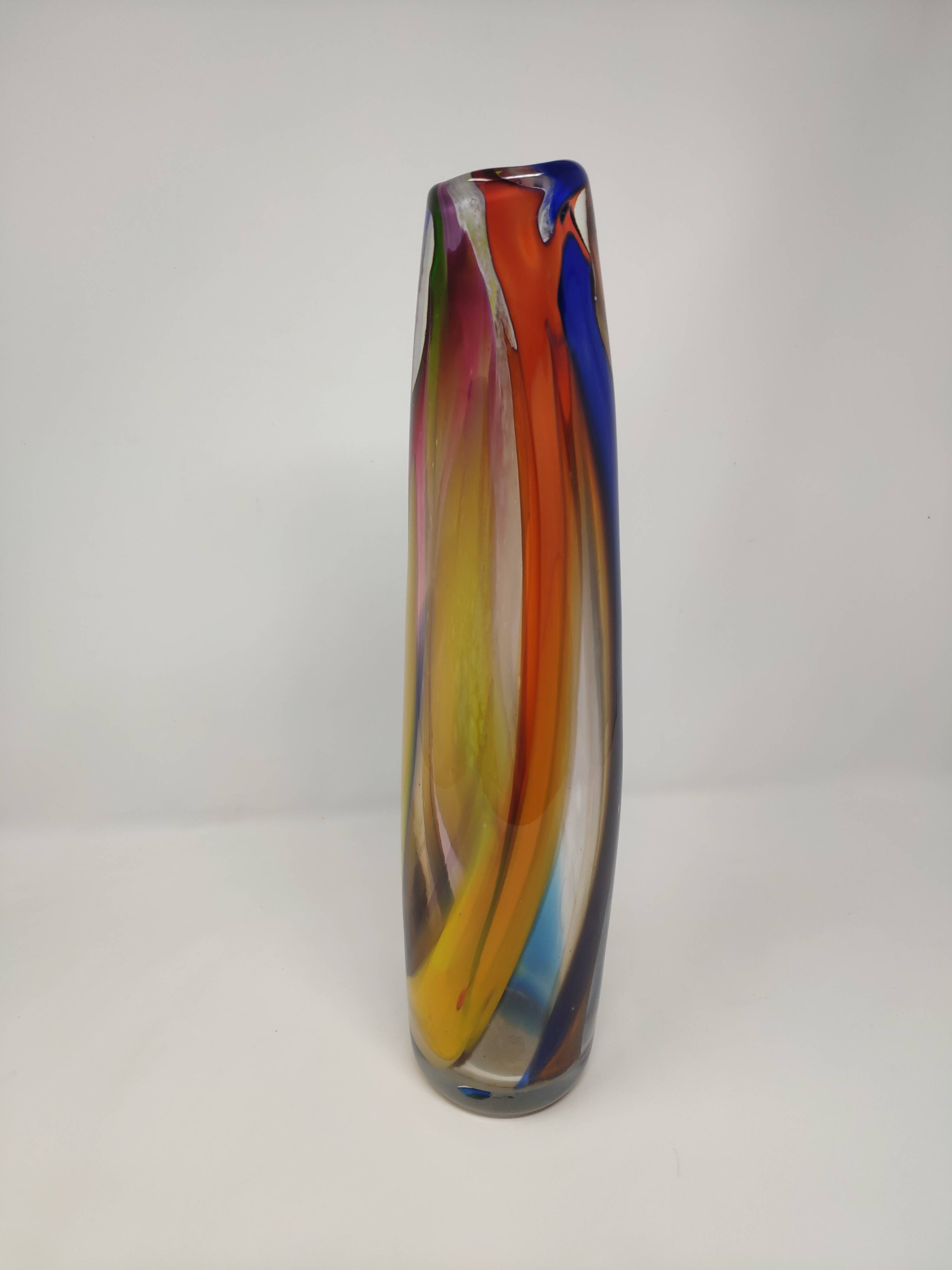 Vase en verre soufflé