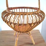 Worker bamboo rattan basket design 60s