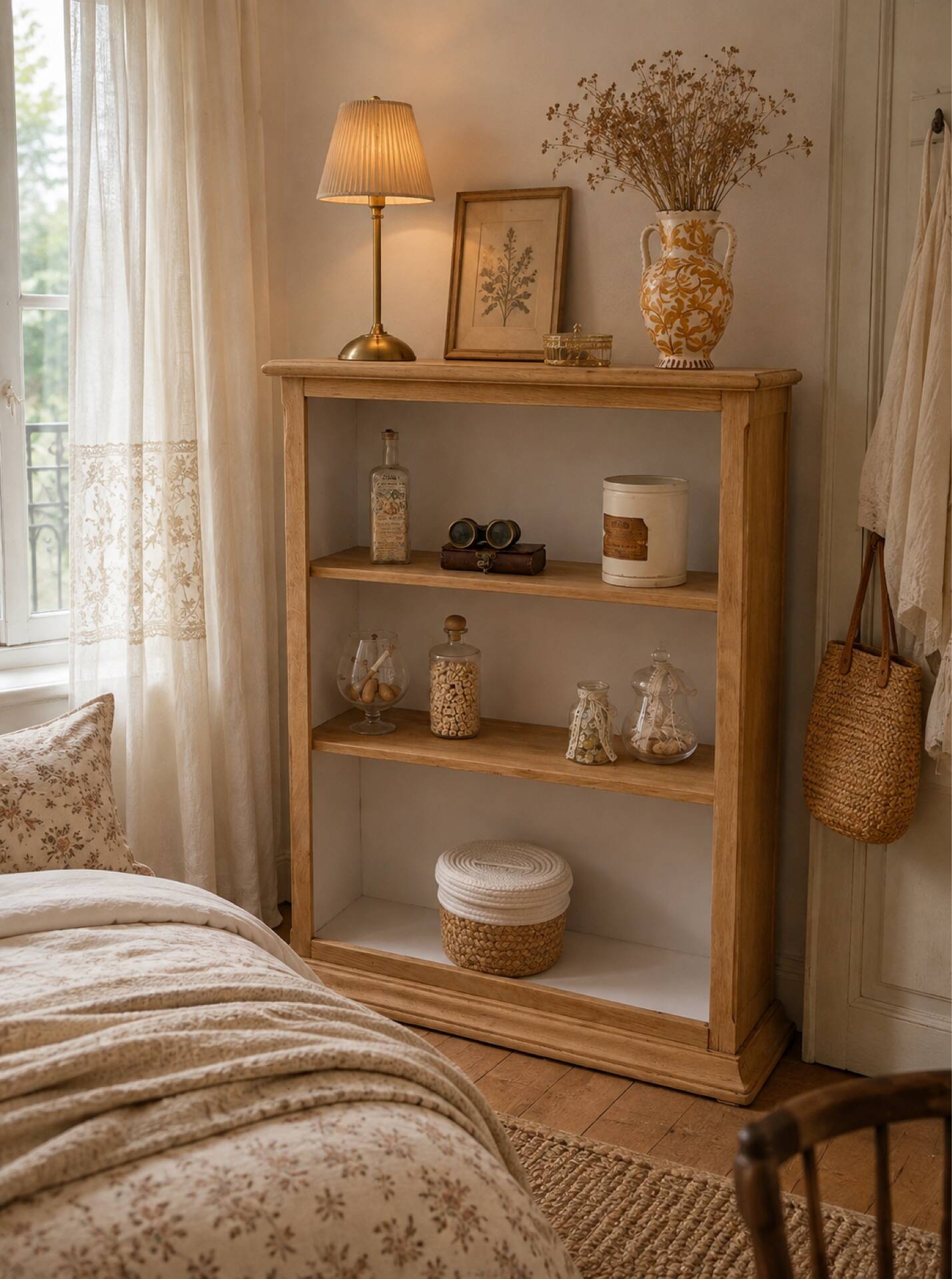 Bibus en bois et blanc