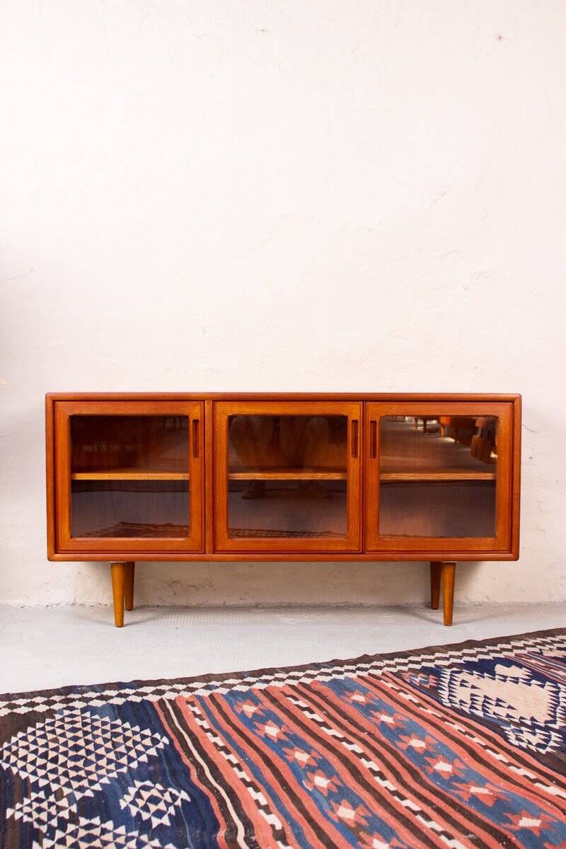 Vintage Teak Display Cabinet, Denmark, 1980s
