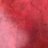 Coffee table oak and leather 1950