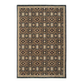 Symmetrical black Persian rug SINA - Wool