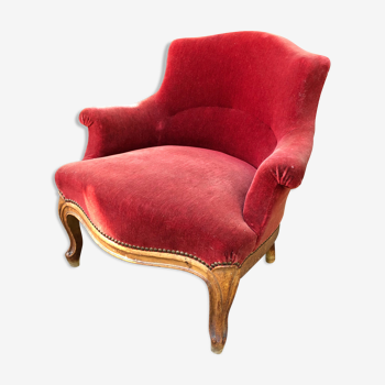 Red vintage toad armchair