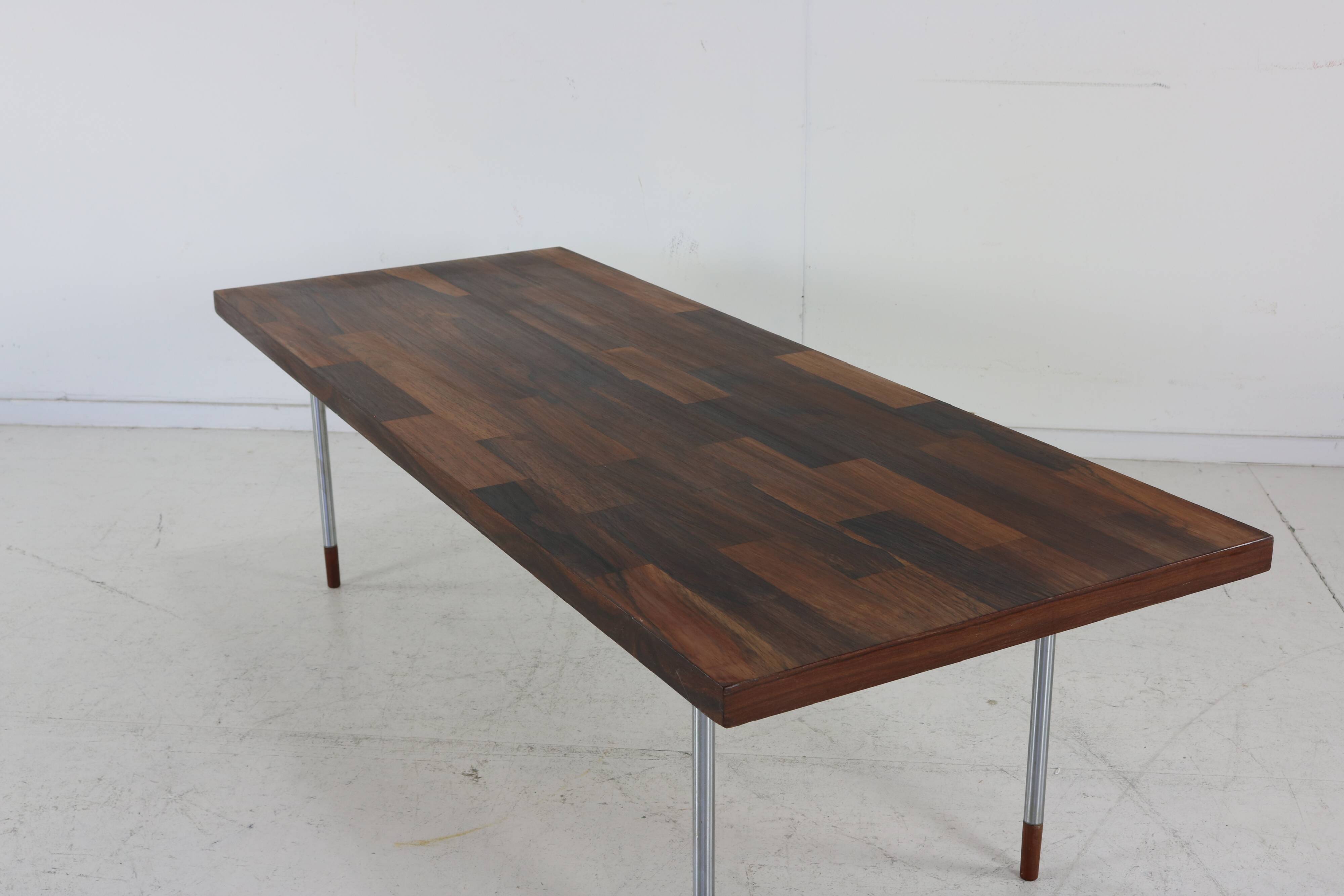 Rosewood wooden inlay table by Rudolf Glatzel for Fristho Holland