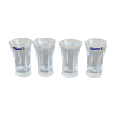 4 vintage luminarc shoot glasses