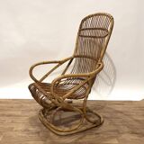 1960s rattan armchair