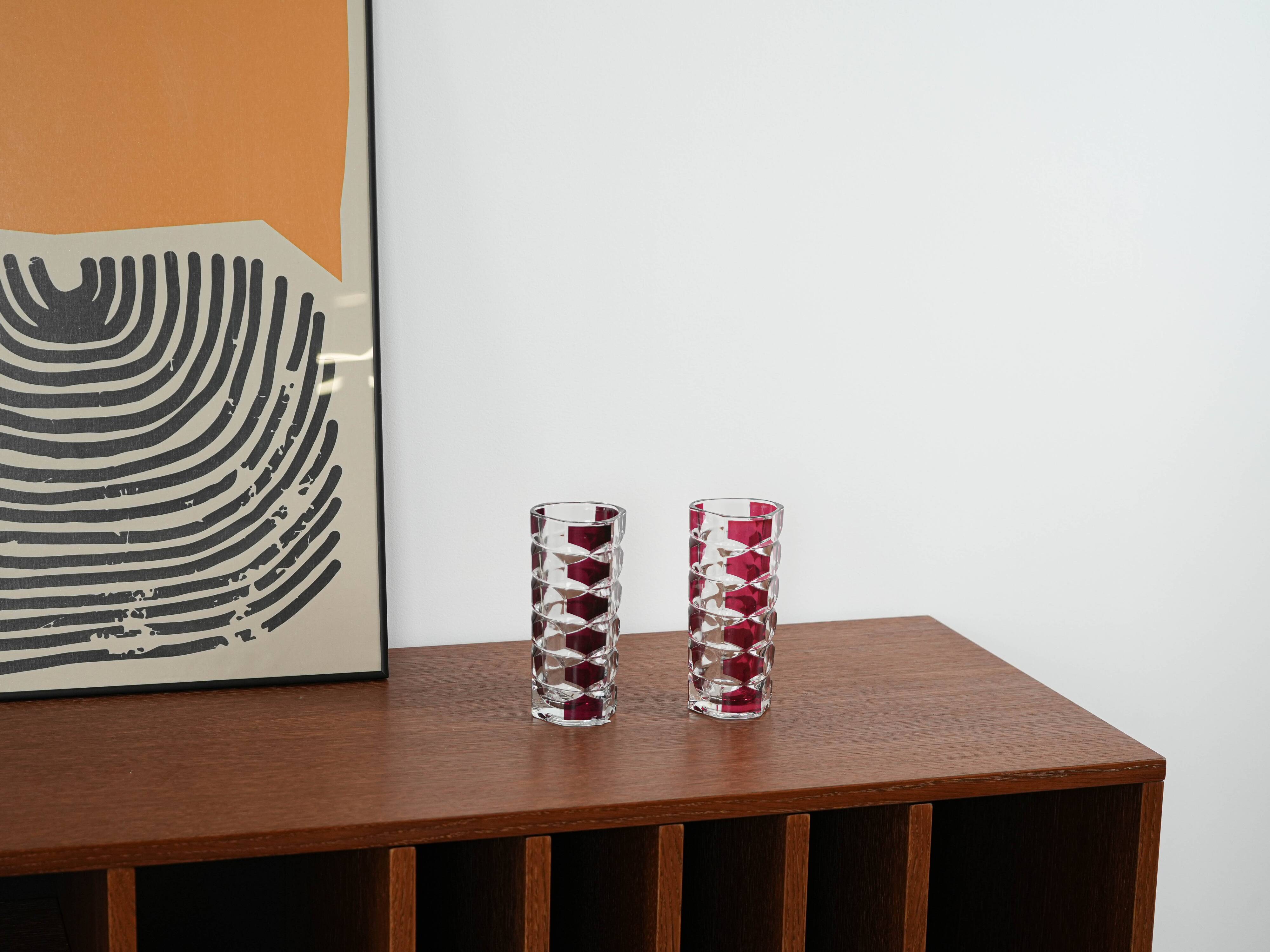 Glass vase, Windsor, French design, 1970s, production: Luminarc, designer: