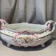 Planter with floral decor kg luneville