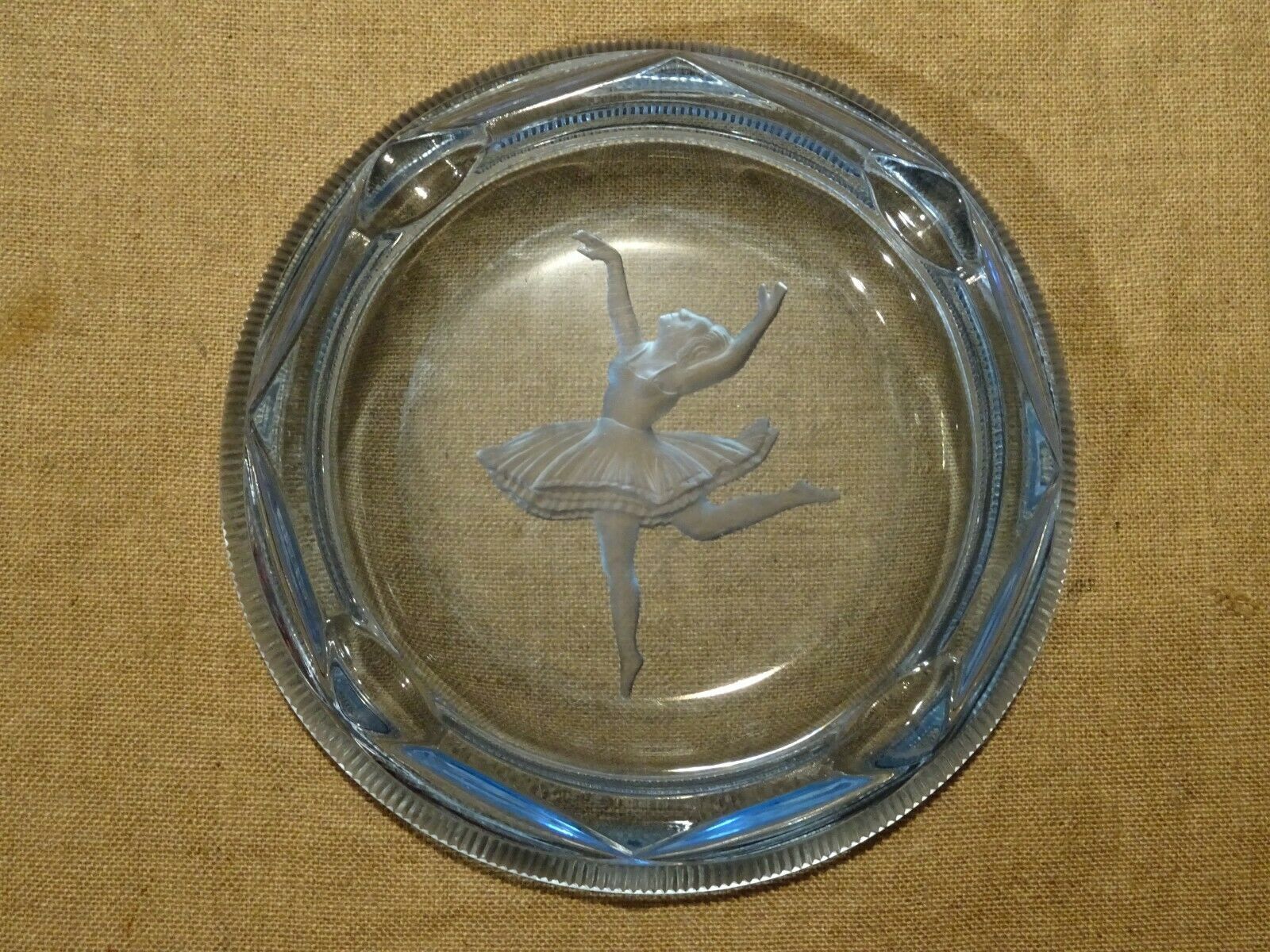 Empty pocket ashtray cup blue dancer vintage dancer 50's