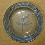 Empty pocket ashtray cup blue dancer vintage dancer 50's