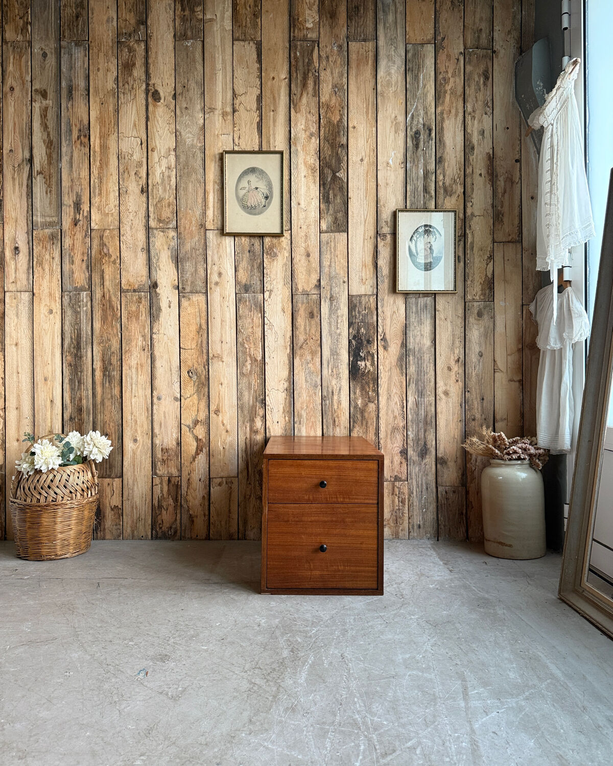 Trio of vintage chests of drawers